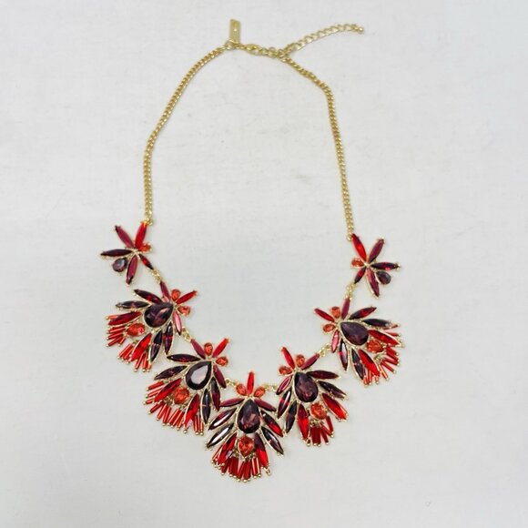 INC International Concepts Gold-Tone Tonal Mix Stone Cluster Statement Necklace - Picture 1 of 6